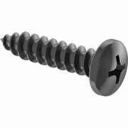 BSC PREFERRED Screws for Particleboard and Fiberboard Rounded Head Black-Oxide Steel Number 8 Size 3/4 L, 100PK 91555A104